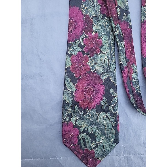 vintage tino cosina silk floral tie made in italy - Picture 2 of 7